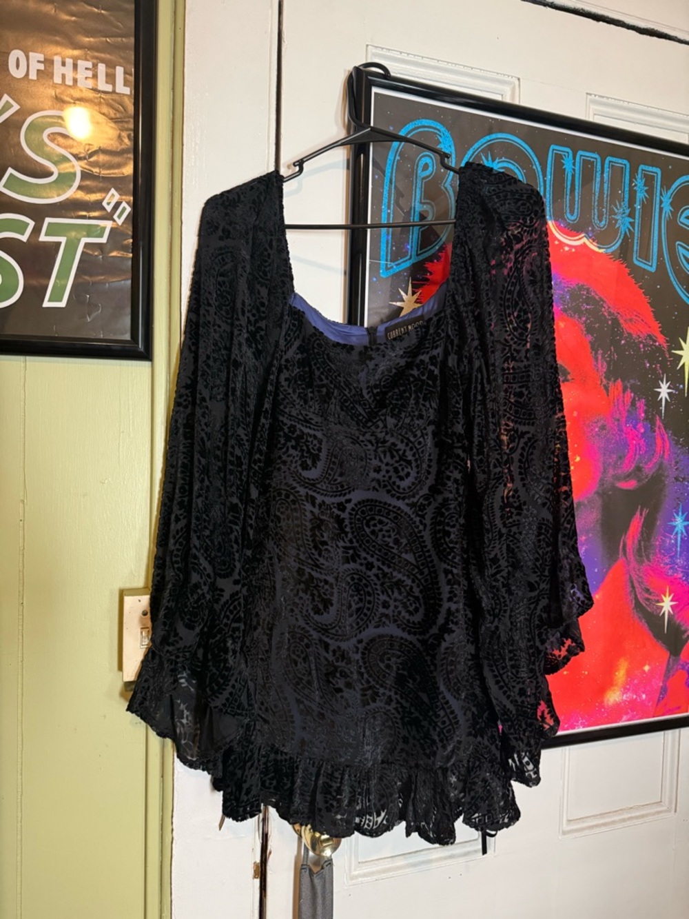 Dollskill velvet mini dress